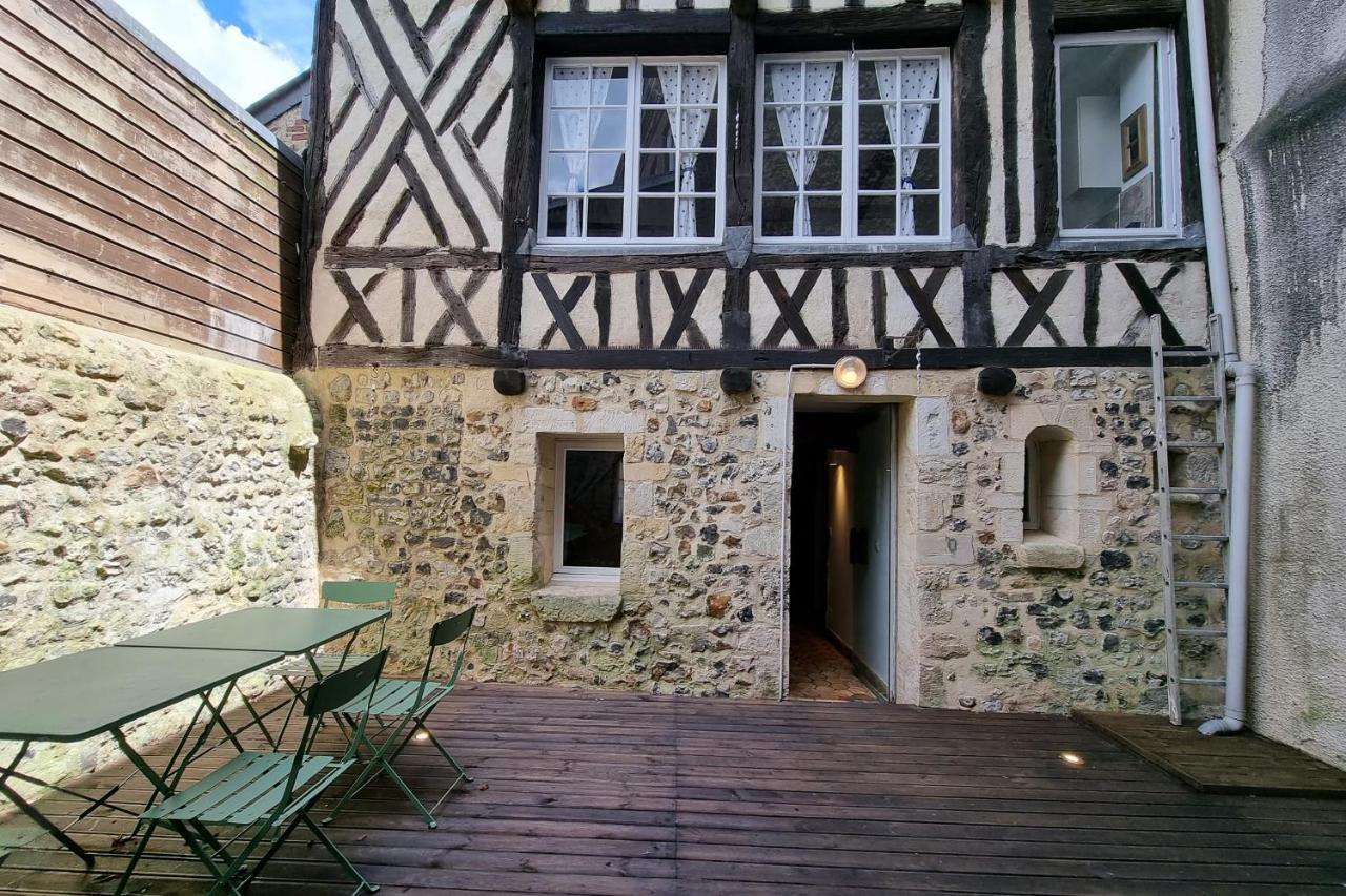 Villa La Terrasse Notre Dame - Character House - 4P - Center Honfleur Exterior foto