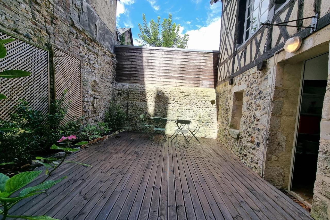 Villa La Terrasse Notre Dame - Character House - 4P - Center Honfleur Exterior foto